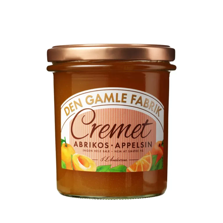 Abrikos appelsin marmelade med cremet konsistens