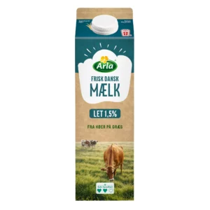 Letmælk 1,5 procent 1 liter fra Arla