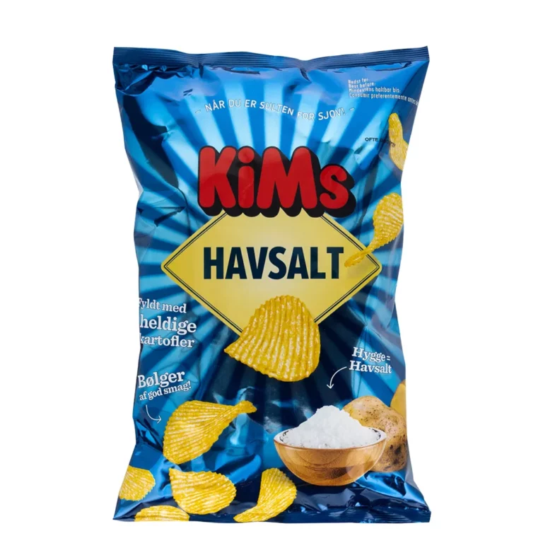 Bølgechips havsalt 160 g pose