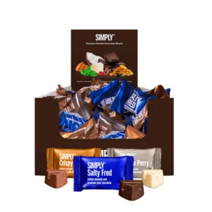 Chokolade Bites Mix 75 stk fra Simply Chocolate