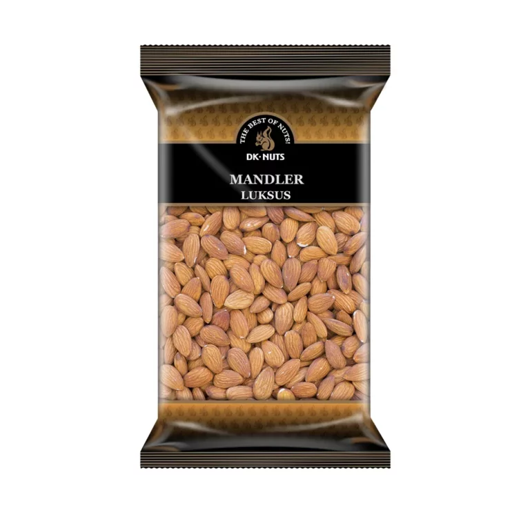 Luksus nonpareil mandler i pose 1 kg