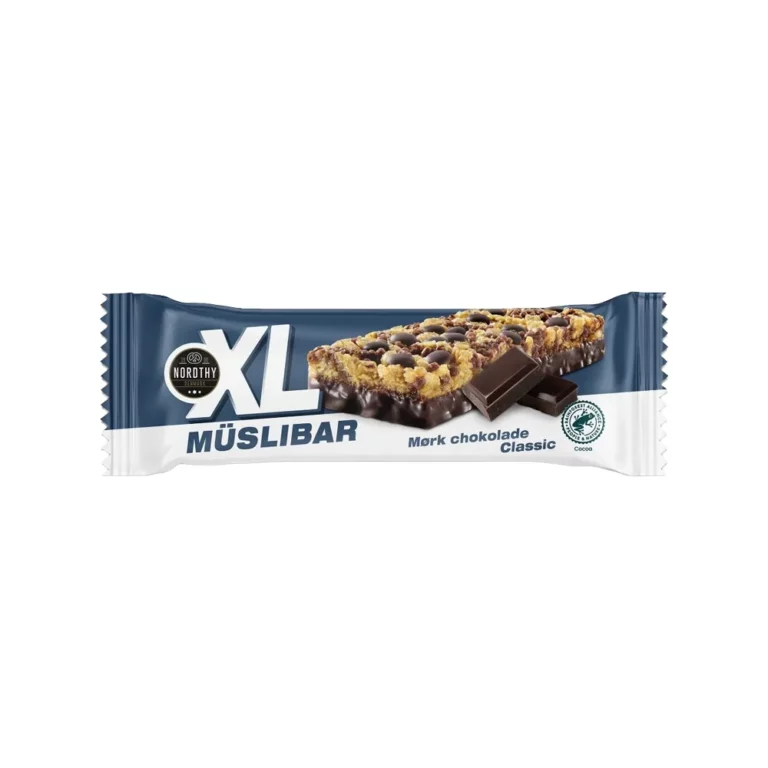 Müslibar XL med mørk chokolade 50 g