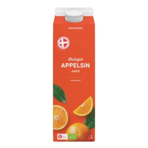 Økologisk appelsinjuice 1 l karton