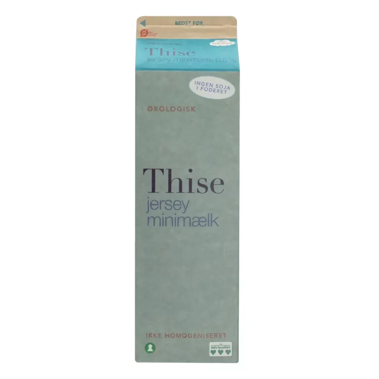 Økologisk minimælk 0,5 procent 1 liter fra Thise