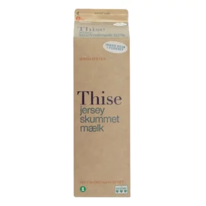 Økologisk skummetmælk 1 liter fra Thise