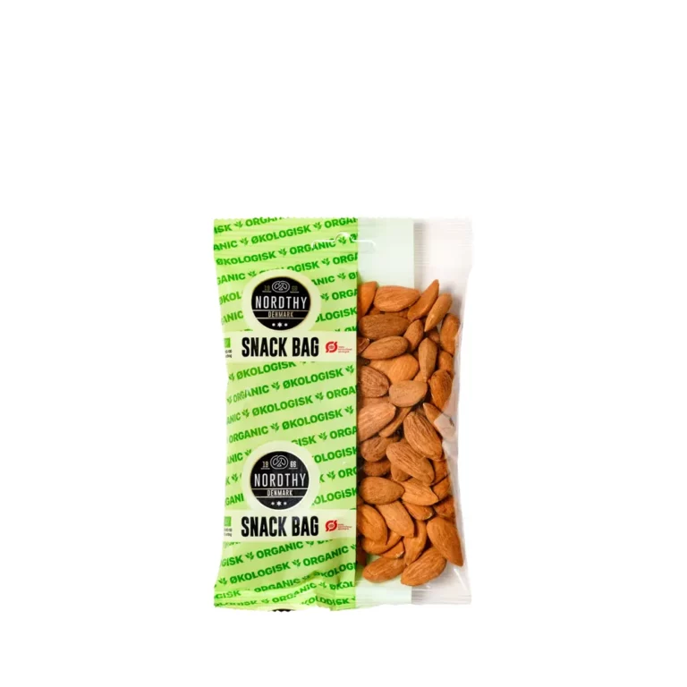 Økologiske mandler i pose 150 g