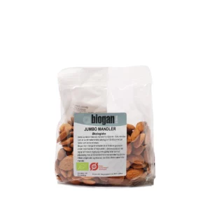 Økologiske mandler i pose 200 g