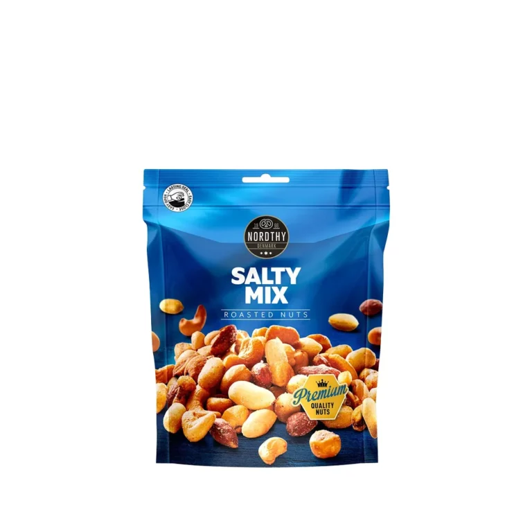 Premium salty mix med nødder i pose 150 g