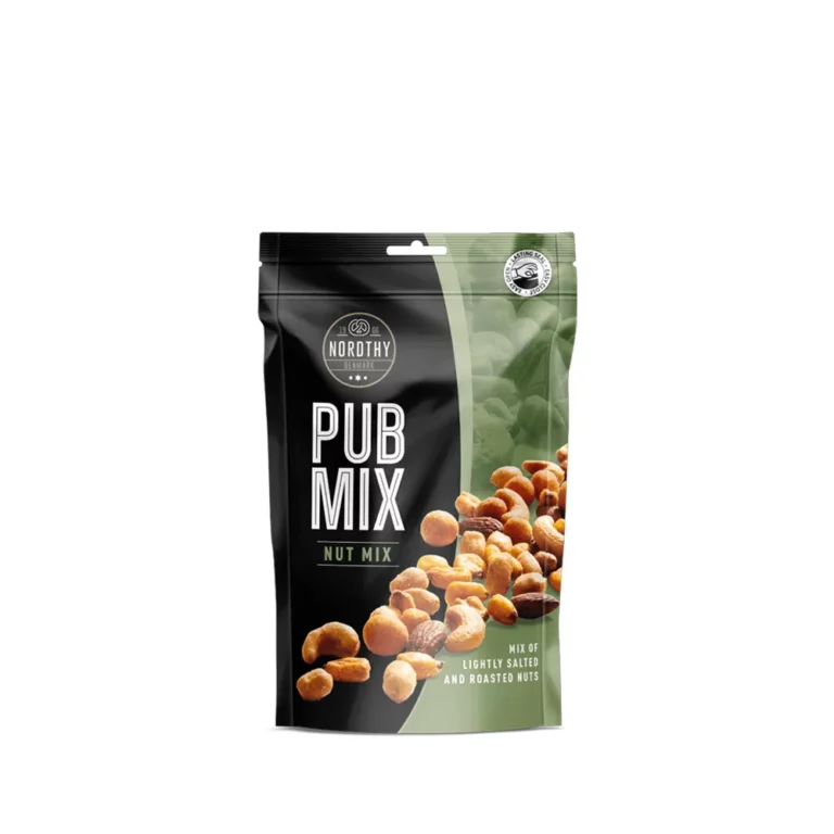 Pubmix med krydret nøddeblanding i pose 100 g