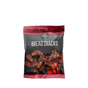 Rugbrødssnacks med tomat og chili fra Nordthy i pose