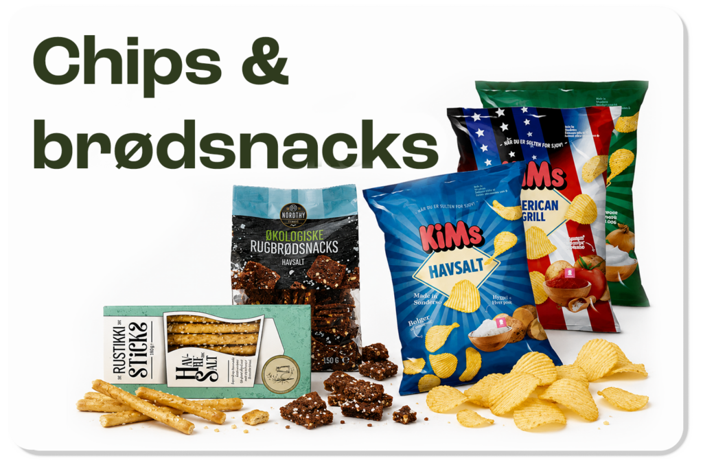 Chips og brødsnacks