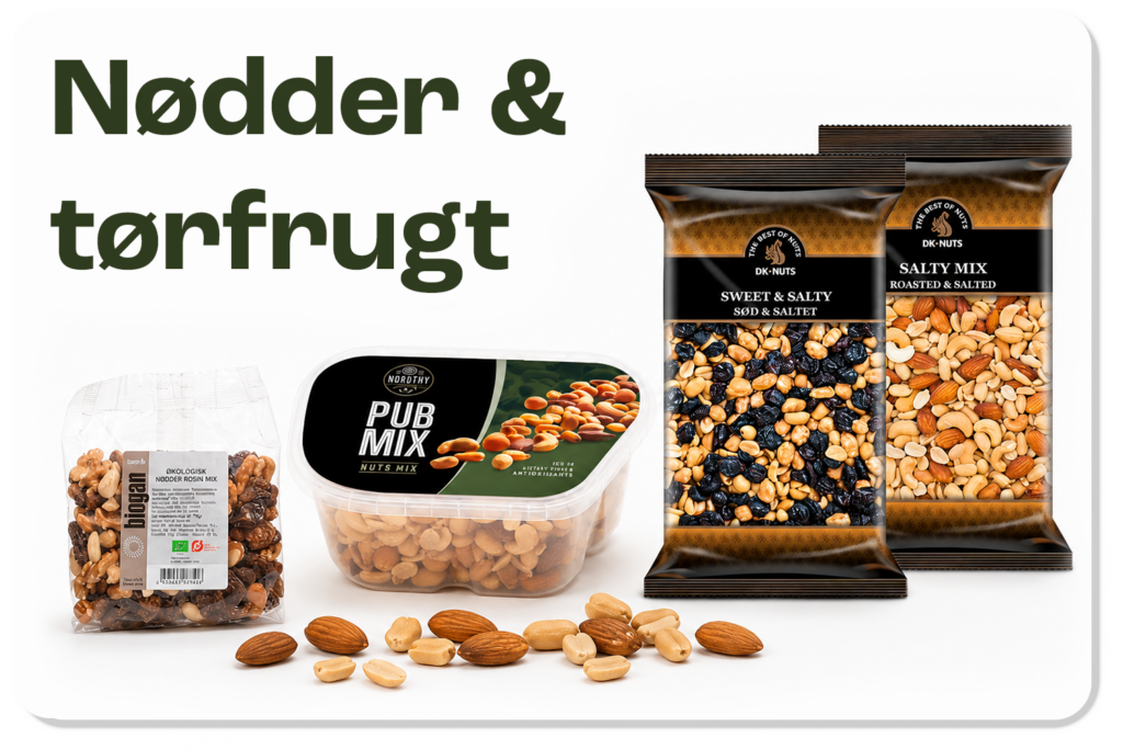 Nødder og tørfrugt